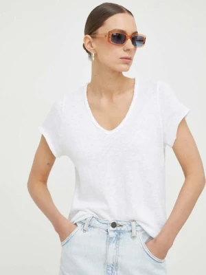 American Vintage t-shirt bawełniany T-SHIRT MC COL V