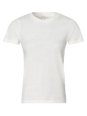 american vintage T-shirt damski Kobiety Bawełna biały jednolity,