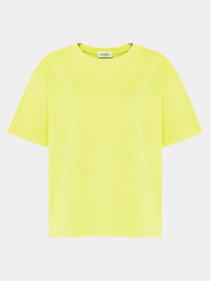 American Vintage T-Shirt Fizvalley FIZ02AE24 Żółty Regular Fit