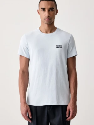 American Vintage T-shirt męski bawełniany niebieski