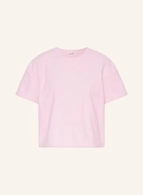 American Vintage T-Shirt Z Materiału Frotte rosa