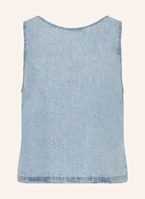 American Vintage Top Paybou W Stylu Jeansowym blau
