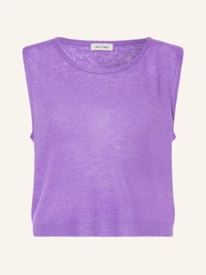 American Vintage Top Z Dzianiny Dumy lila