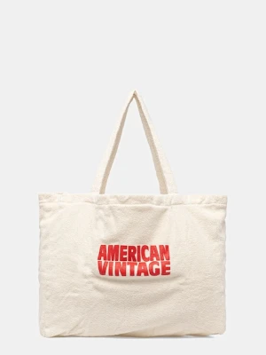 Zdjęcie produktu American Vintage torebka bawełniana kolor beżowy BOBY27A