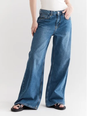 Americanos Jeansy Cartagena Niebieski Wide Low-Rise