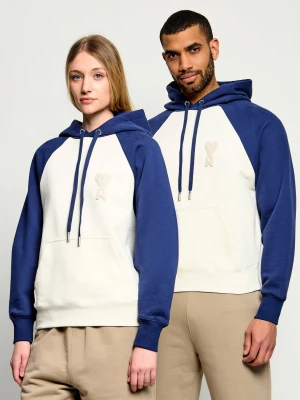 AMI Paris Bluza | Relaxed fit biały