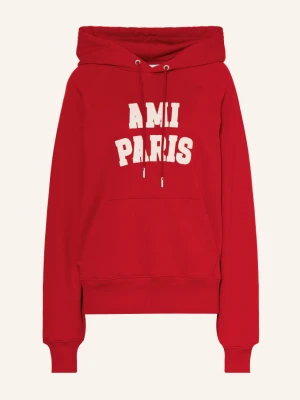 Ami Paris Bluza Z Kapturem rot CZERWONY