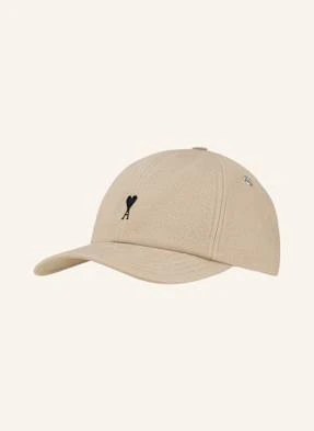 Ami Paris Czapka Z Daszkiem beige