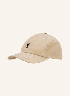 Ami Paris Czapka Z Daszkiem beige