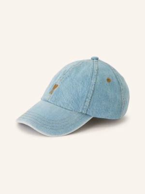 Ami Paris Czapka Z Daszkiem Z Jeansów blau niebieski