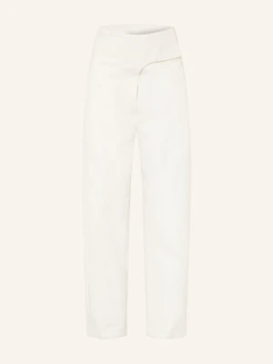 Ami Paris Dżinsy Z Szerokimi Nogawkami weiss