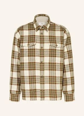 Ami Paris Flanelowa Koszula Wierzchnia beige