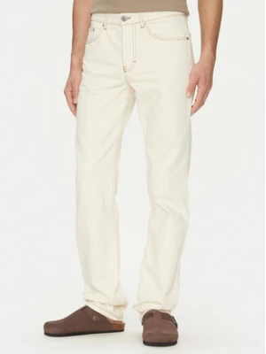 AMI PARIS Jeansy HTR001.DE0039 Écru Classic Fit