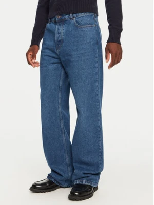 AMI Paris Jeansy HTR450.DE0031 Granatowy Large Fit