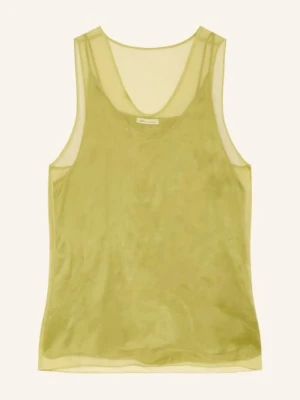 Ami Paris Jedwabny Top gruen