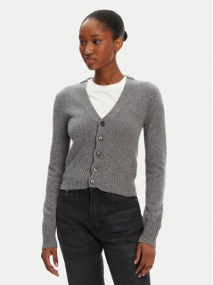 AMI PARIS Kardigan FKC127.005 Szary Regular Fit