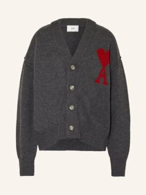 Ami Paris Kardigan Oversize grau