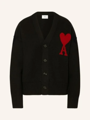 Ami Paris Kardigan Oversize schwarz