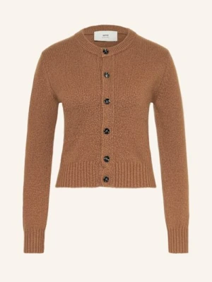 Ami Paris Kardigan Z Kaszmiru braun