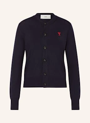 Ami Paris Kardigan Z Wełny Merino blau