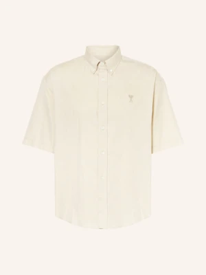Ami Paris Koszula Z Krótkim Rękawem Comfort Fit beige