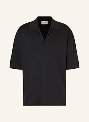 Ami Paris Koszulka Polo Z Dzianiny schwarz