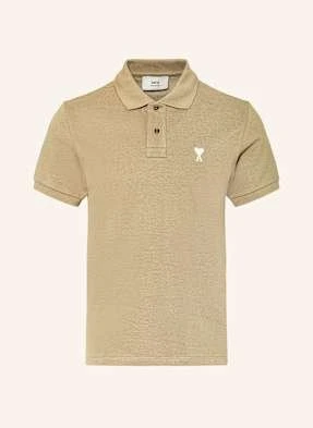 Ami Paris Koszulka Polo Z Piki beige