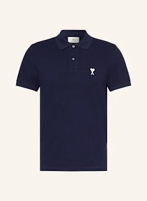 Ami Paris Koszulka Polo Z Piki blau