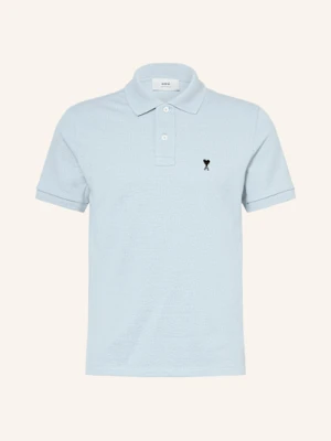 Ami Paris Koszulka Polo Z Piki blau