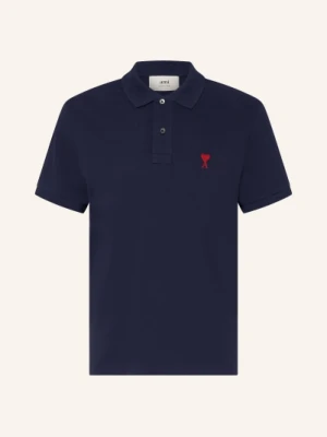 Ami Paris Koszulka Polo Z Piki blau