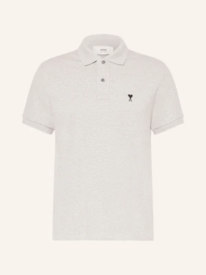 Ami Paris Koszulka Polo Z Piki grau