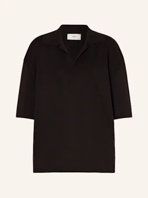 Ami Paris Koszulka Polo Z Piki schwarz