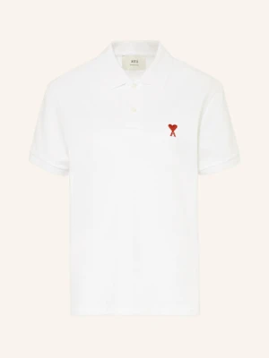 Ami Paris Koszulka Polo Z Piki weiss