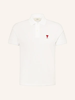 Ami Paris Koszulka Polo Z Piki weiss