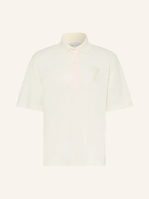 Ami Paris Koszulka Polo Z Pikowanym Wzorem beige