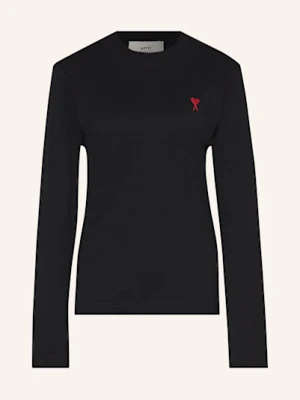 Ami Paris Koszulka Z Długim Rękawem schwarz