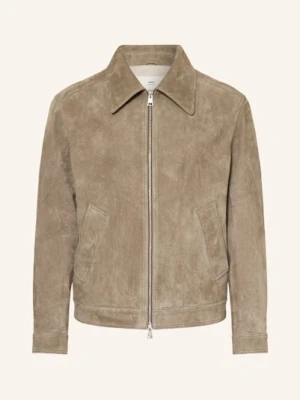 Ami Paris Kurtka Skórzana beige