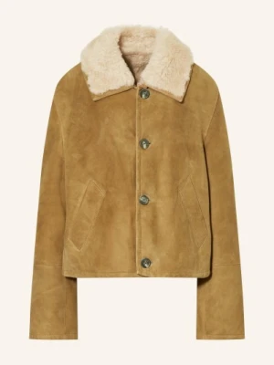 Ami Paris Kurtka Skórzana braun