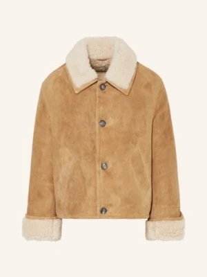 Ami Paris Kurtka Skórzana braun