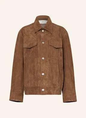 Ami Paris Overjacket Ze Skóry braun