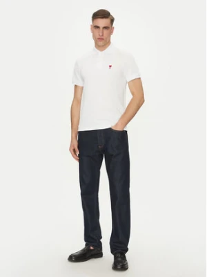 AMI PARIS Polo BFUPL001.760 Biały Regular Fit