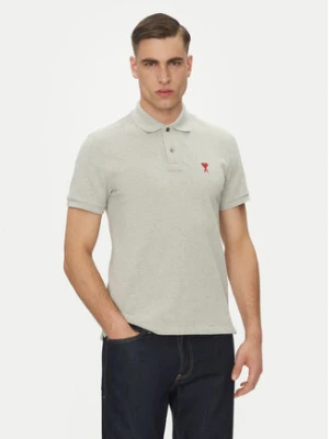 AMI PARIS Polo BFUPL001.760 Szary Regular Fit