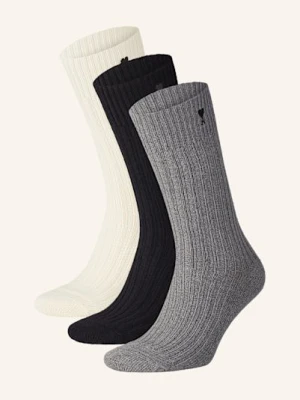 Ami Paris Skarpety, 3 Pary weiss