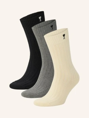 Ami Paris Skarpety, 3 Pary weiss