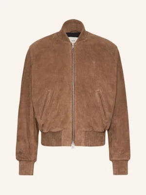 Ami Paris Skórzany Bluzon braun