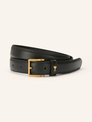 Ami Paris Skórzany Pasek schwarz