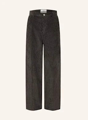 Ami Paris Spodnie Sztruksowe Regular Fit grau