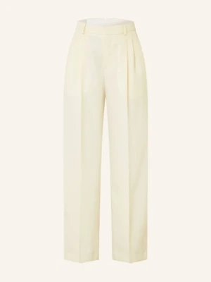 Ami Paris Spodnie Z Materiału Typu Marlene beige