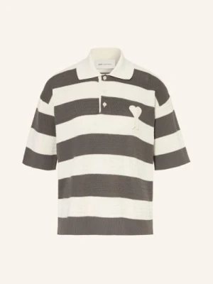 Ami Paris Sweter Polo grau