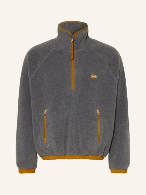 Ami Paris Sweter Typu Troyer Z Polaru grau szary